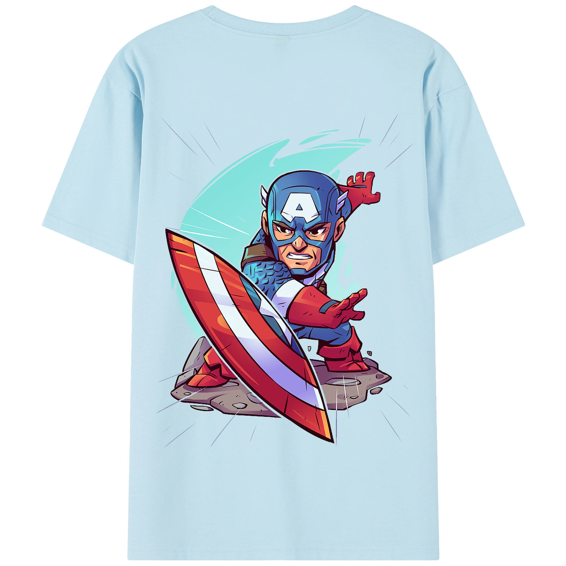（画像用） アベンジャーズ The Avengers 綿100％半袖Tシャツ（背面プリント）